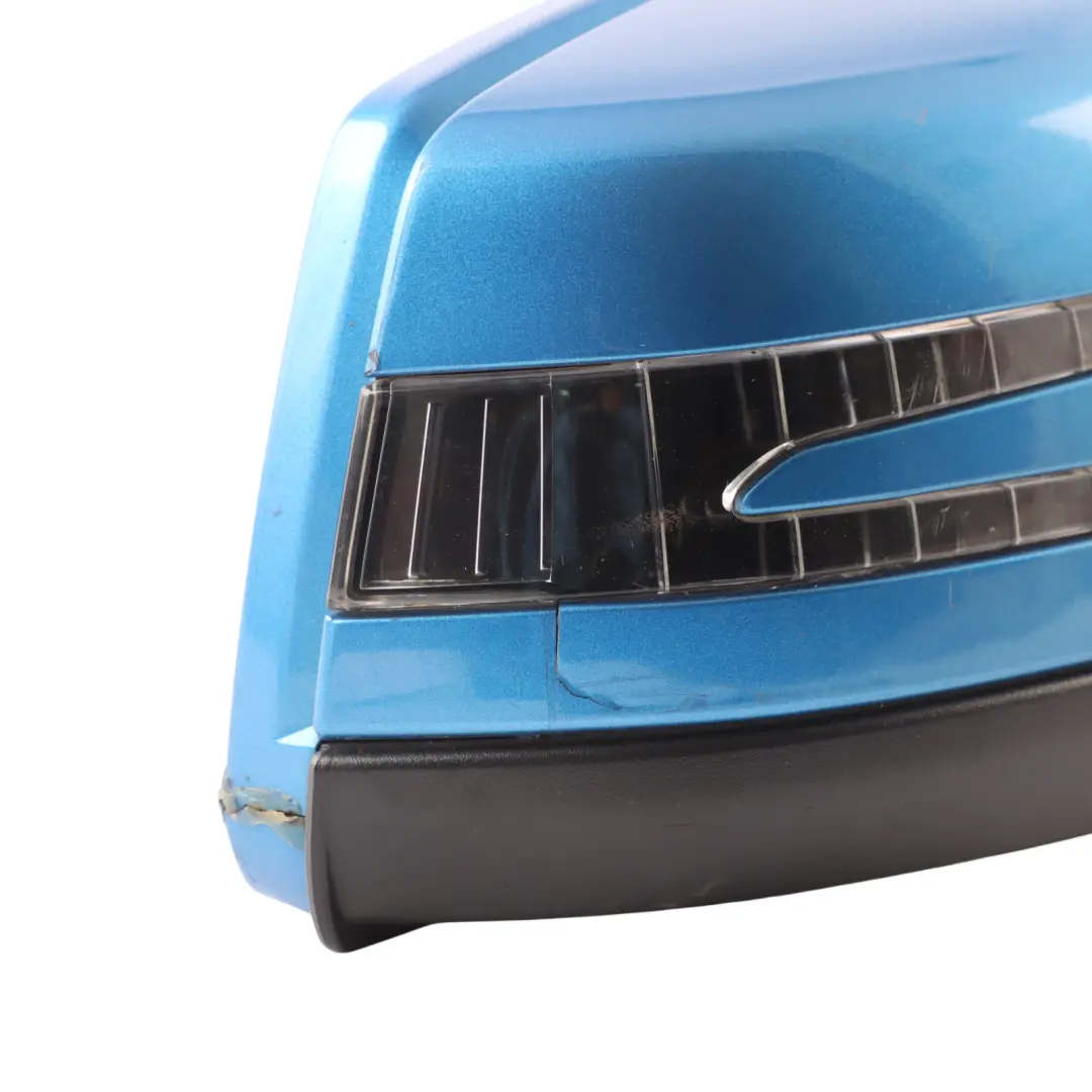 Mercedes W176 Wing Mirror Door Right O/S Outside South Sea Blue Metallic - 162 - SKU RHD-A1768100276-SSB1 - Part number A1768100276