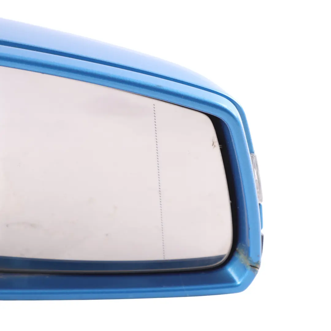 Mercedes W176 Wing Mirror Door Right O/S Outside South Sea Blue Metallic - 162 - SKU RHD-A1768100276-SSB1 - Part number A1768100276
