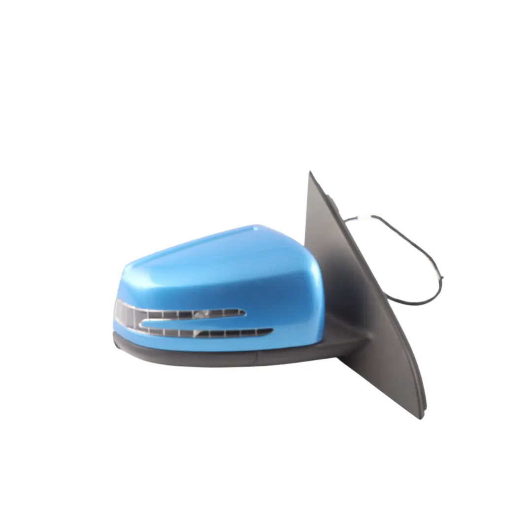 Mercedes W176 Wing Mirror Door Right O/S Outside South Sea Blue Metallic - 162 - SKU RHD-A1768100276-SSB1 - Part number A1768100276