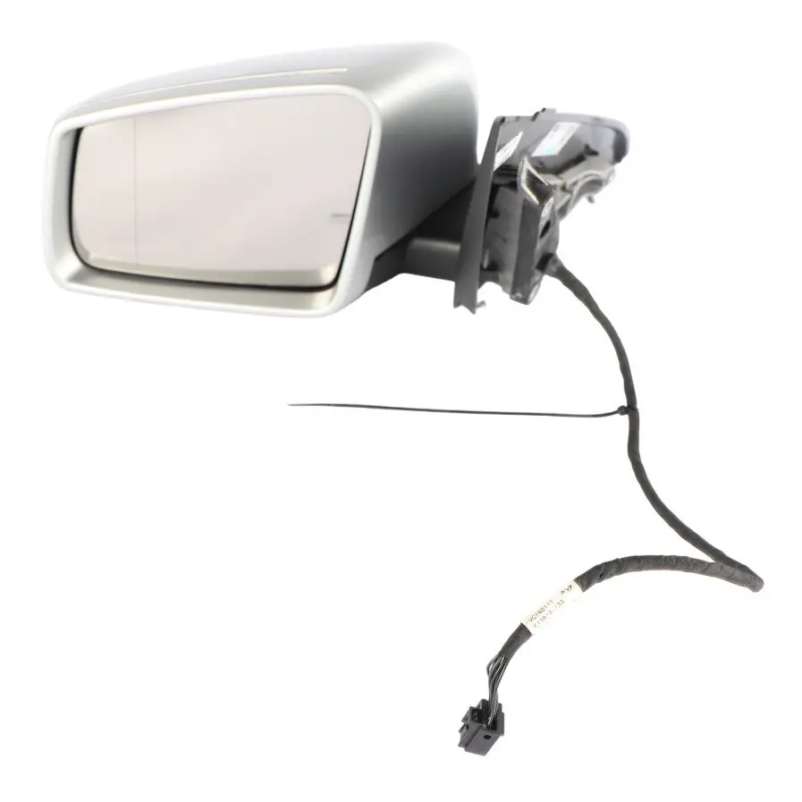 Wing Mirror Outside Power Fold Door Left N/S Polar Silver - 761 to Mercedes W176 with Part number A1768100300 Mercedes W176 Wing Mirror Outside Power Fold Door Left N/S Polar Silver - 761 - SKU RHD-A1768100300-PLS1 - Part number A1768100300