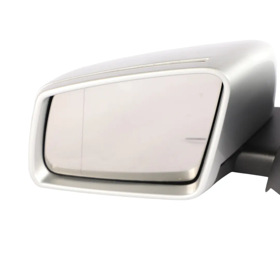 Wing Mirror Outside Power Fold Door Left N/S Polar Silver - 761 to Mercedes W176 with Part number A1768100300 Mercedes W176 Wing Mirror Outside Power Fold Door Left N/S Polar Silver - 761 - SKU RHD-A1768100300-PLS1 - Part number A1768100300