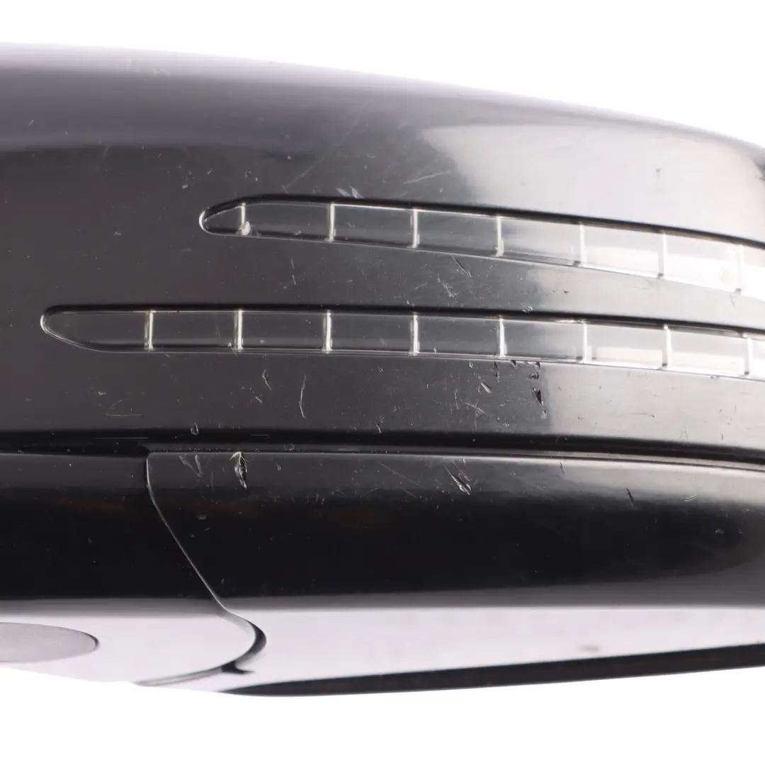 Mercedes W207 Wing Mirror Door Left N/S Power Fold Auto Dip Obsidian Black 197 - SKU RHD-A2078100500-OB - Part number A2078100500