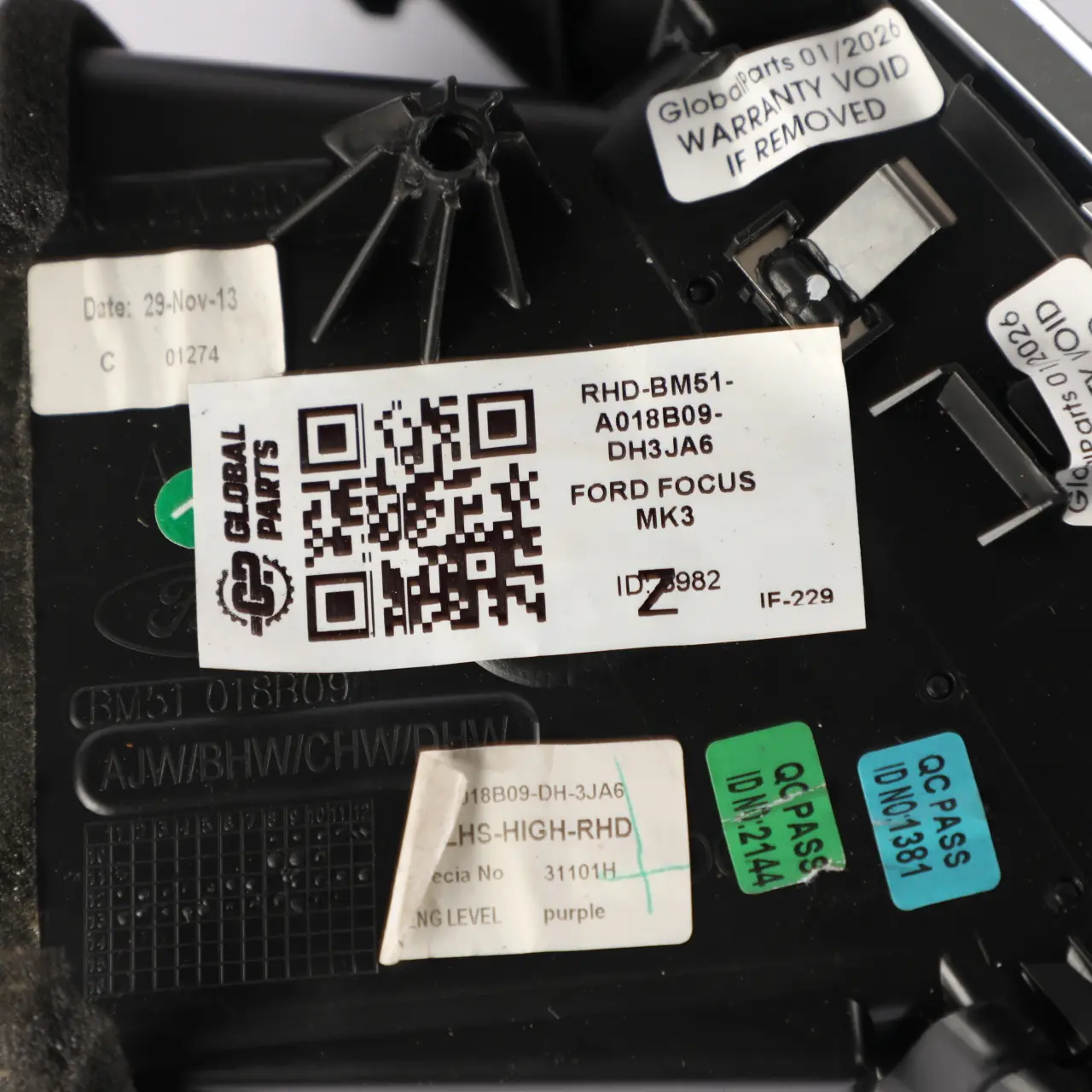 Ford Focus Mk3 Dashboard Air Vent Trim Front Left N/S BM51-A018B09-DH3JA6