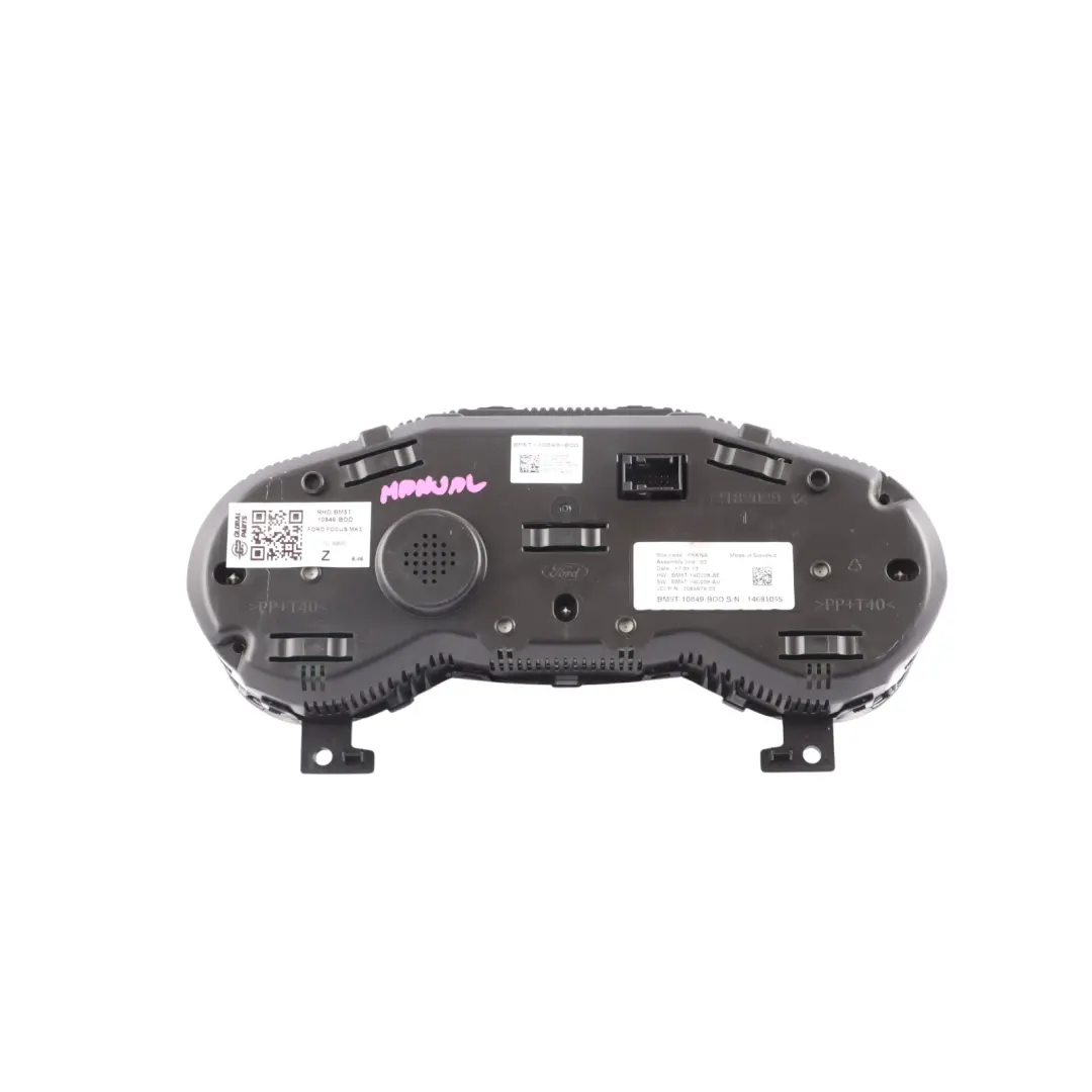 Mk3 Instrument Cluster Speedo Meter Diesel Manual to Ford Focus with Part number BM5T-10849-BDD Ford Focus Mk3 Instrument Cluster Speedo Meter Diesel Manual - SKU RHD-BM5T-10849-BDD - Part number BM5T-10849-BDD