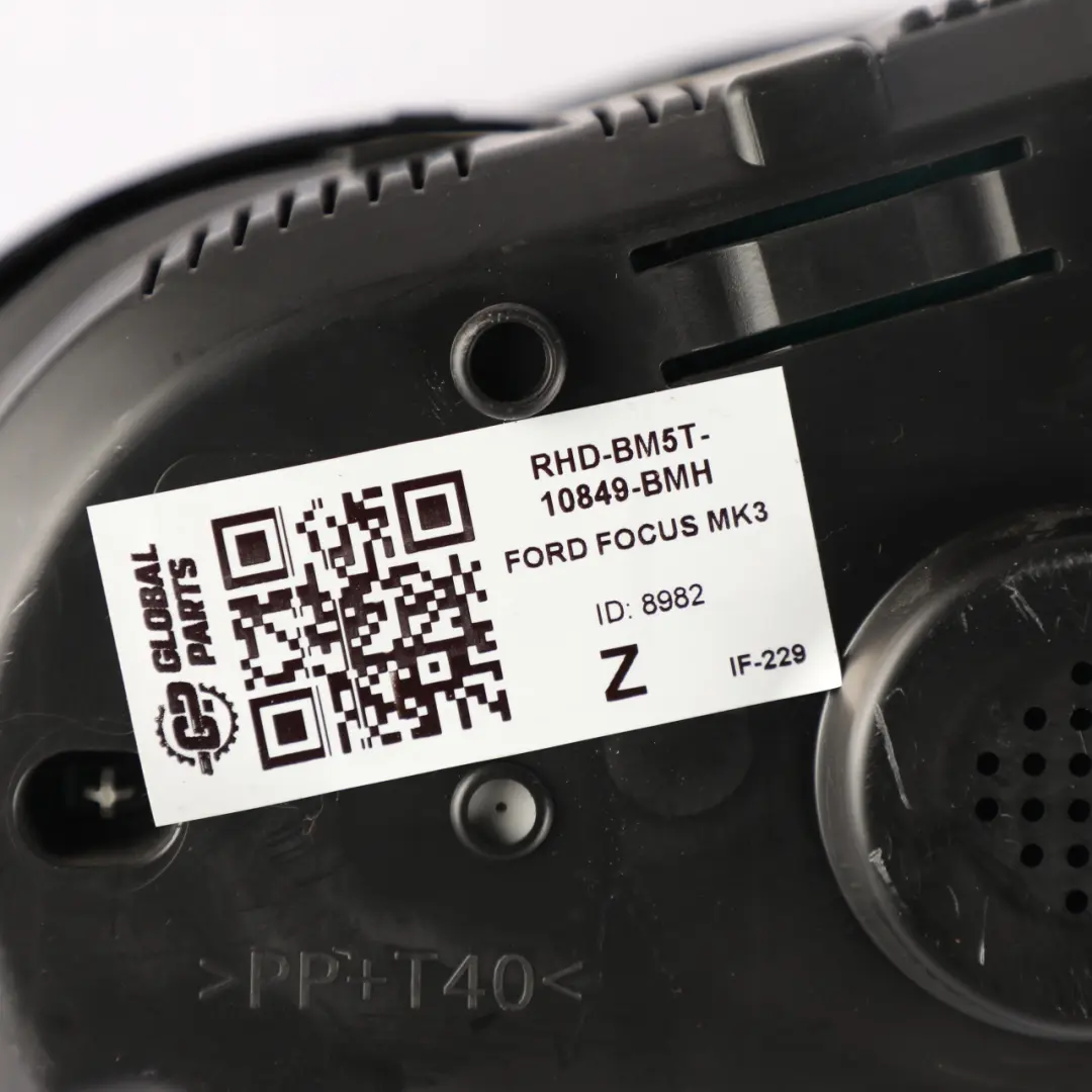 Ford Focus Mk3 Speedometer Speedo Clock Instrument Cluster - SKU RHD-BM5T-10849-BMH - Part number BM5T-10849-BMH