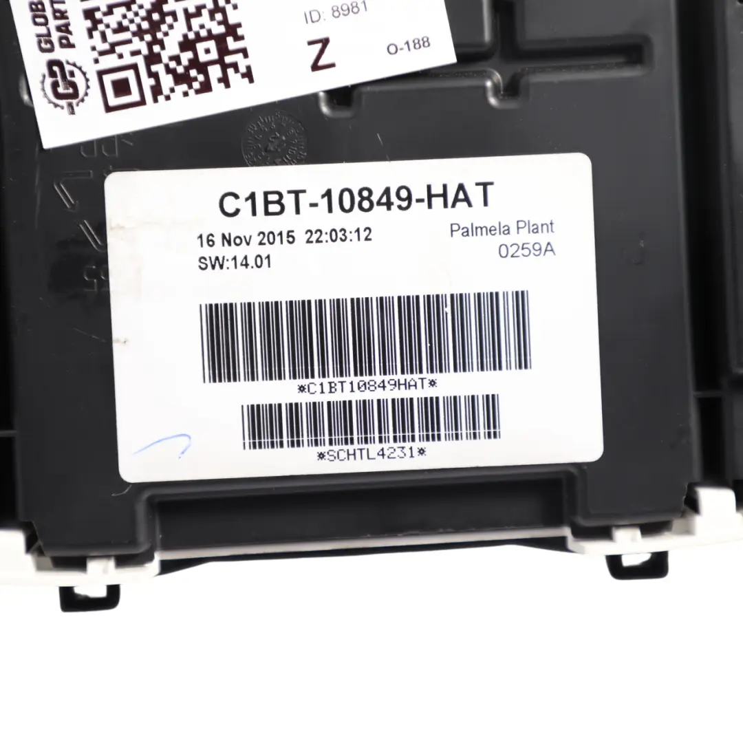 Ford Fiesta Mk7 Instrument Cluster Clocks Speedo Diesel Manual - SKU RHD-C1BT-10849-HAT - Part number C1BT-10849-HAT