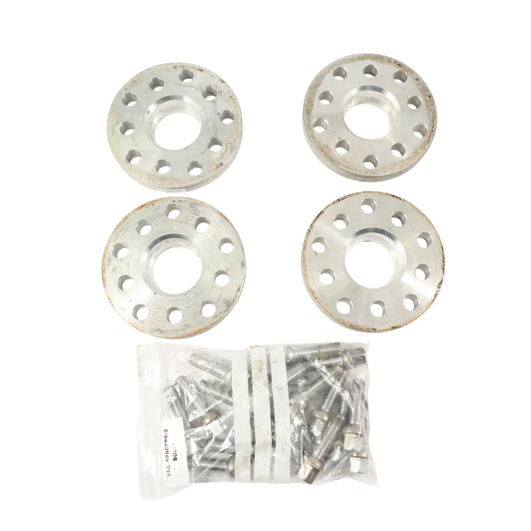  Alloy Wheel Spacers Hubcentric Shims Bolts VAG 5x100/5x112 57.1mm 20mm Set - SKU VAG-SPACERS-2 - Part number VAG-SPACERS