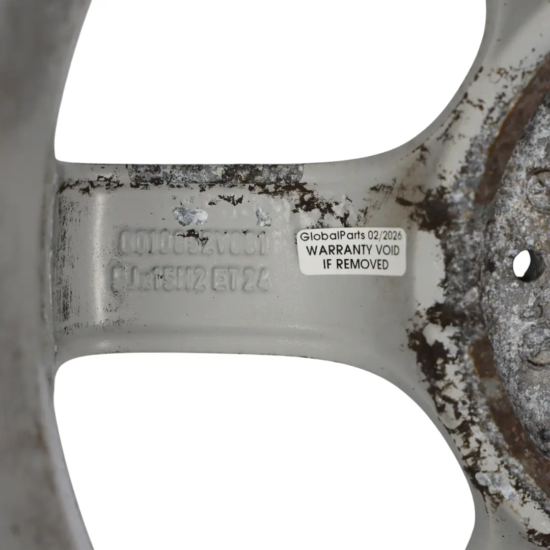 W452 Roadster Jante En Alliage Argentée 15" 5J ET:24 pour Smart à propos du numéro de pièce 0010852V001 Smart W452 Roadster Jante En Alliage Argentée 15" 5J ET:24 - SKU 0010852V001-1 - Numéro de pièce 0010852V001