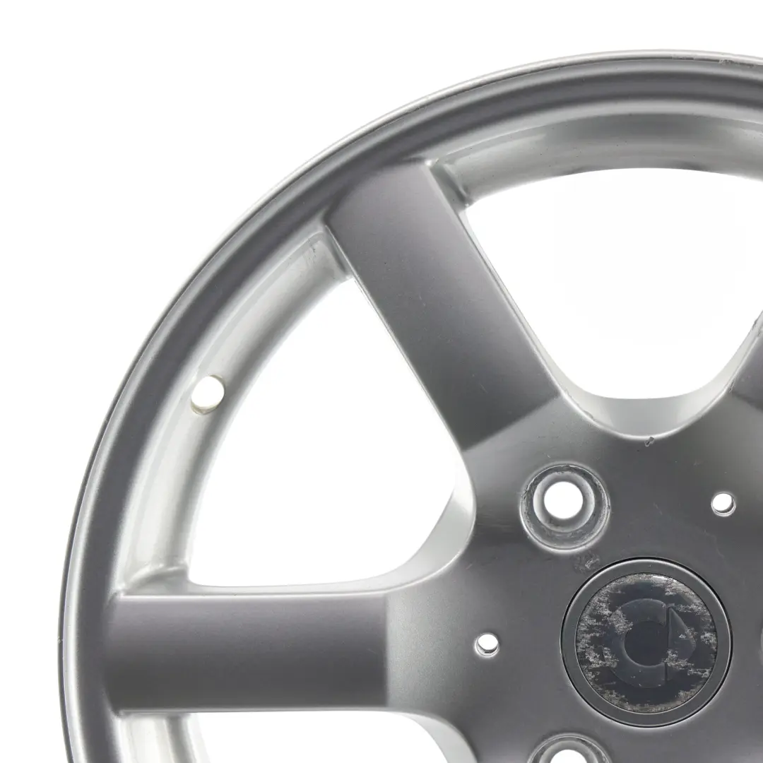 W452 Roadster Silver Wheel Alloy Rim 15" 5J ET:24 to Smart with Part number 0010852V001 Smart W452 Roadster Silver Wheel Alloy Rim 15" 5J ET:24 - SKU 0010852V001-1 - Part number 0010852V001