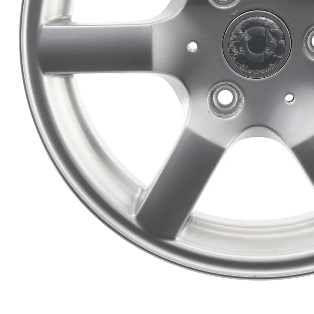 W452 Roadster Silberne Leichtmetallfelge 15" 5J ET:24 für Smart mit Teilenummer 0010852V001 Smart W452 Roadster Silberne Leichtmetallfelge 15" 5J ET:24 - SKU 0010852V001-1 - Teilenummer 0010852V001