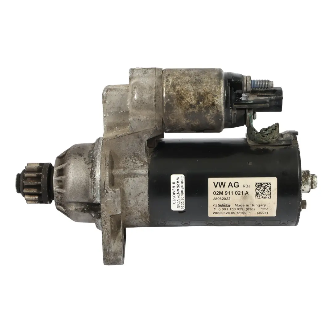 SEG Bosch Moteur De Démarrage pour VW Volkswagen Crafter SY Transporter T6 à propos du numéro de pièce 02M911021A VW Volkswagen Crafter SY Transporter T6 SEG Bosch Moteur De Démarrage - SKU 02M911021A - Numéro de pièce 02M911021A
