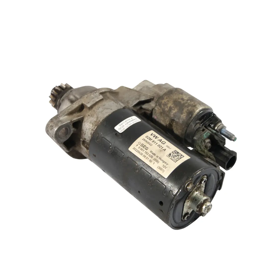 VW Volkswagen Crafter SY Transporter T6 SEG Bosch Starter Motor - SKU 02M911021A - Part number 02M911021A