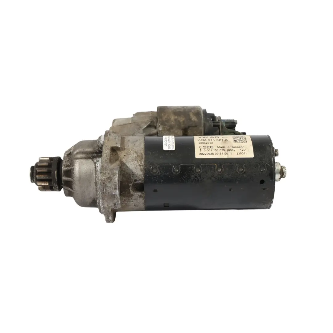 SEG Bosch Starter Motor to VW Volkswagen Crafter SY Transporter T6 with Part number 02M911021A VW Volkswagen Crafter SY Transporter T6 SEG Bosch Starter Motor - SKU 02M911021A - Part number 02M911021A