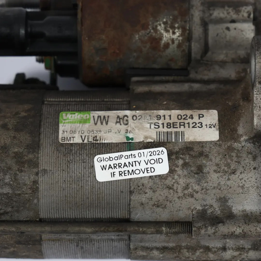 Audi A1 8X A3 8P Q3 Mk1 Motore Diesel Motorino Di Avviamento - SKU 02M911024P-1 - Numero di parte 02M911024P