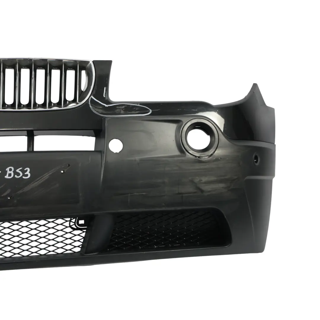Przedni Zderzak PDC Black Sapphire Czarny Metalik - 475 do BMW X3 E83 o numerze 0302439 BMW X3 E83 Przedni Zderzak PDC Black Sapphire Czarny Metalik - 475 - SKU 0302439-BS3 - Numer Części 0302439