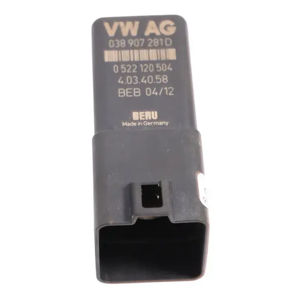 VW Volkswagen Caddy 2K Audi A4 B9 Relais De Préchauffage Noir - SKU 038907281D-2 - Numéro de pièce 038907281D