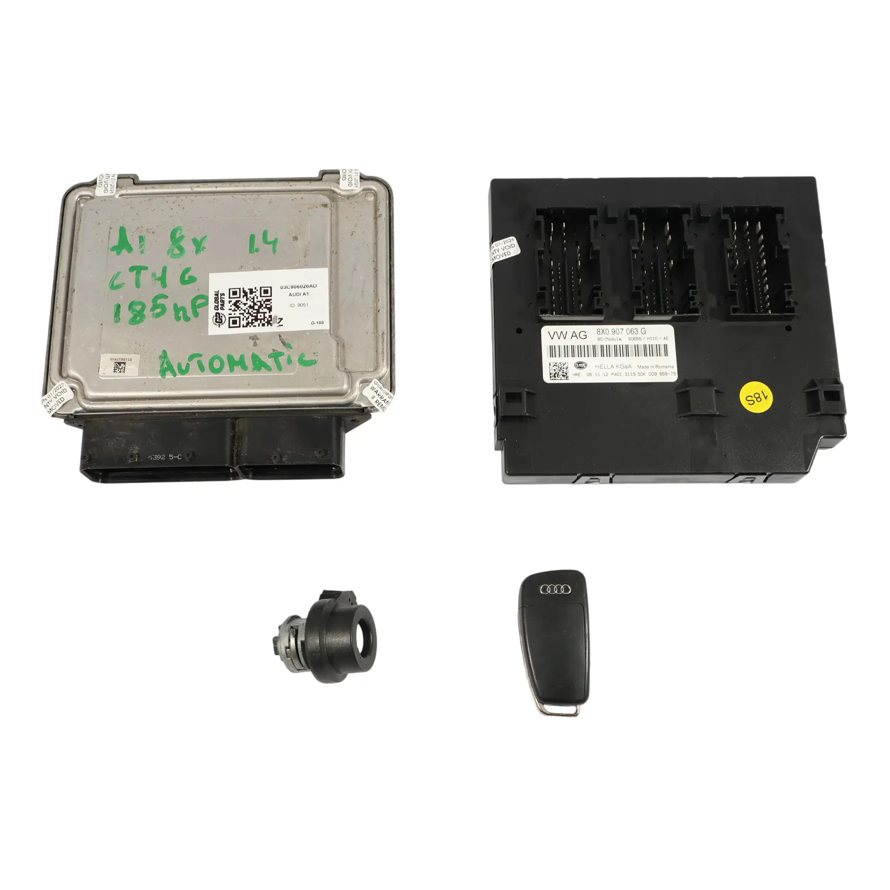 Audi A1 8X 1.4 TFSI CTHG 185HP Komputer Silnika ECU 03C906026AD Zestaw