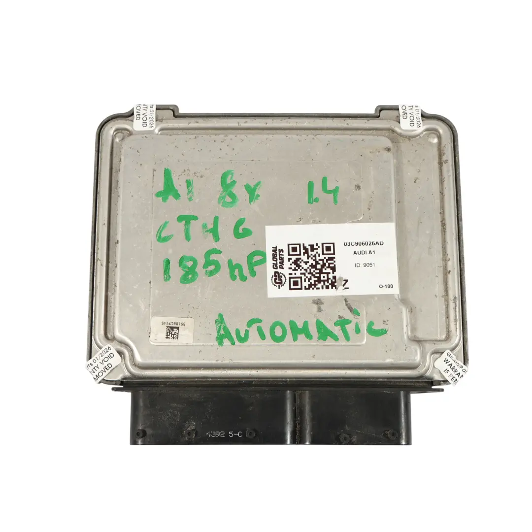 CTHG 185HP Motore ECU Kit BCM + Chiave per Audi A1 8X 1.4 TFSI con numero di parte 03C906026AD Audi A1 8X 1.4 TFSI CTHG 185HP Motore ECU Kit BCM + Chiave - SKU 03C906026AD - Numero di parte 03C906026AD