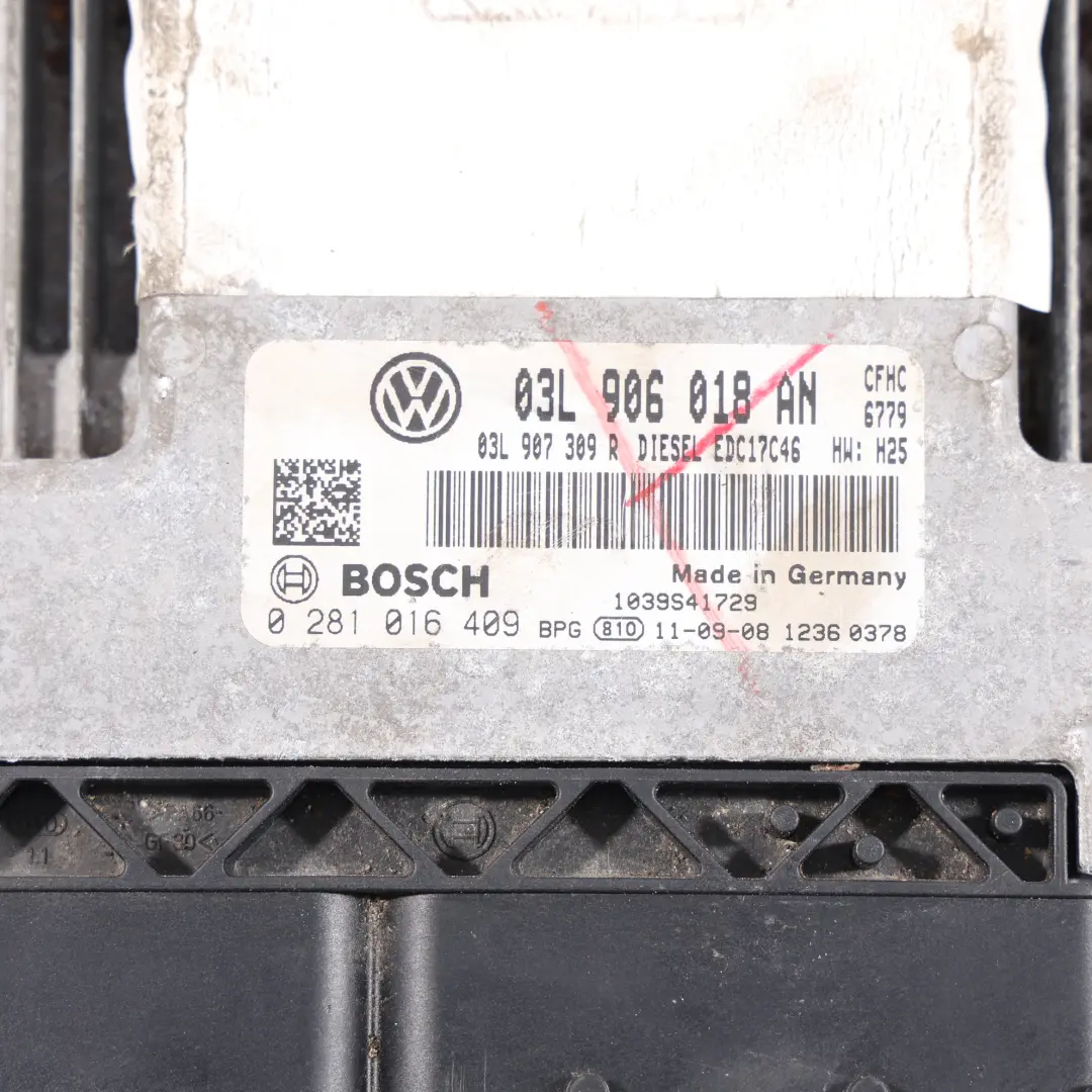 Mk6 Variant Scirocco Diesel ECU Engine Control Unit to Volkswagen Golf with Part number 03L906018AN Volkswagen Golf Mk6 Variant Scirocco Diesel ECU Engine Control Unit - SKU 03L906018AN-1 - Part number 03L906018AN