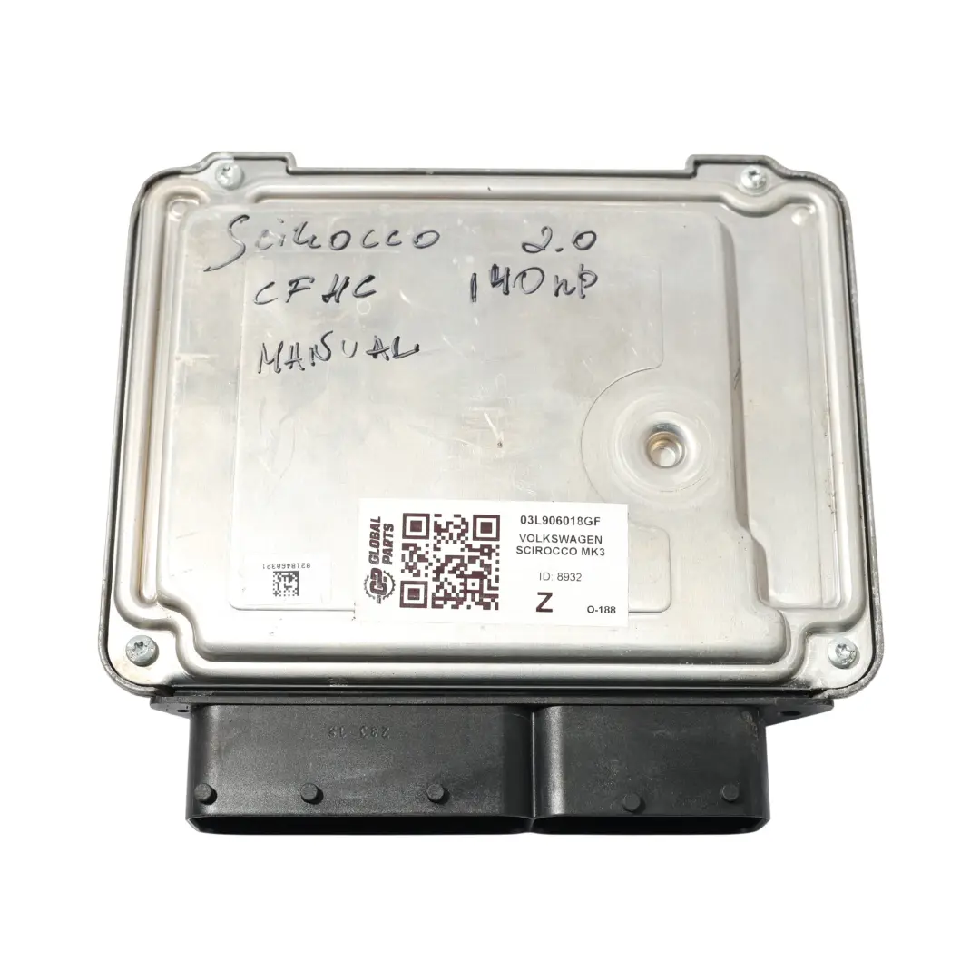 VW Scirocco Mk3 2.0 TDI 140HP CFHC Kit Controllo Motore Manuale - SKU 03L906018GF - Numero di parte 03L906018GF