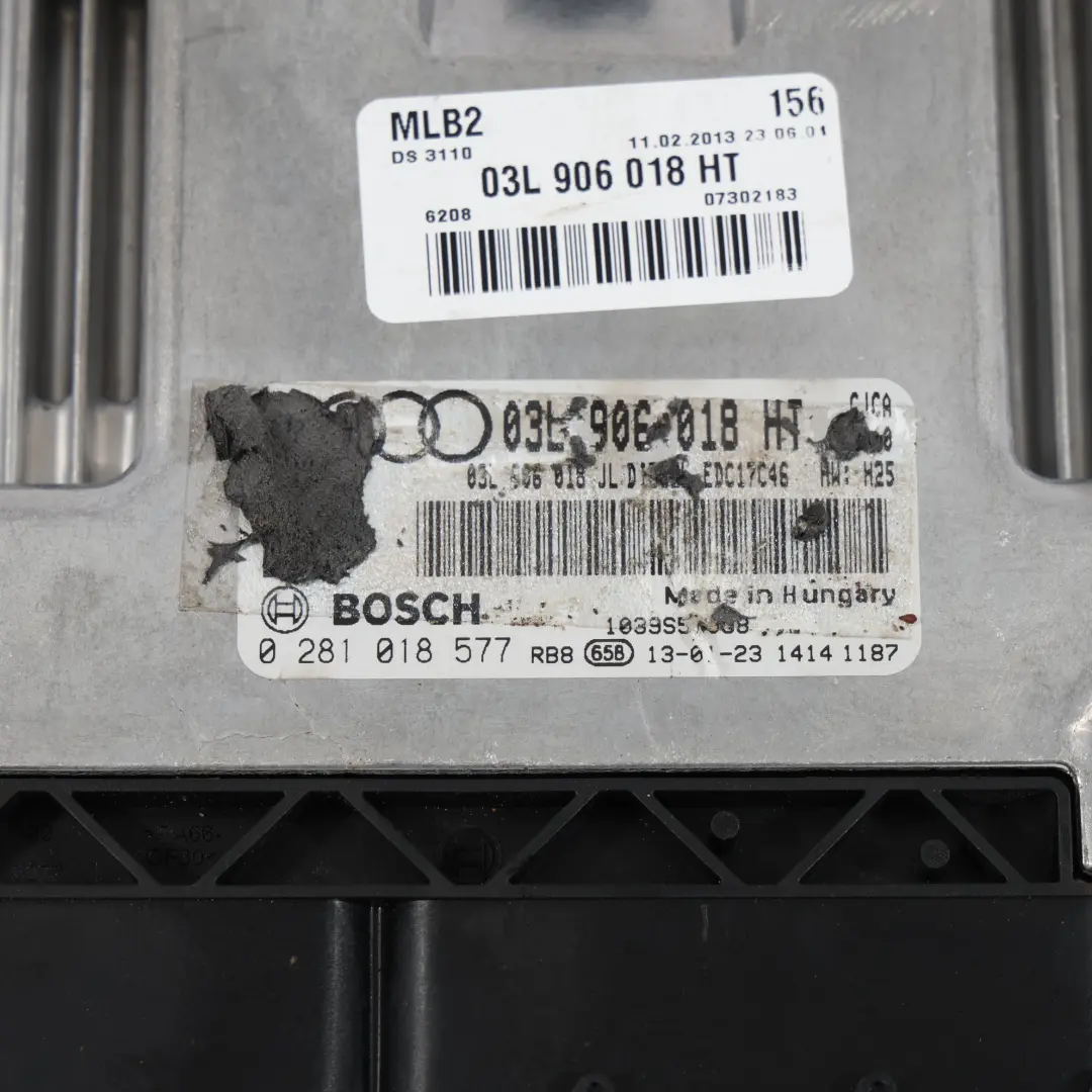 Audi A4 B8 2.0 TDI CJCA 143Ch Kit Calculateur Moteur ECU BCM + Clé - SKU 03L906018HT-1 - Numéro de pièce 03L906018HT