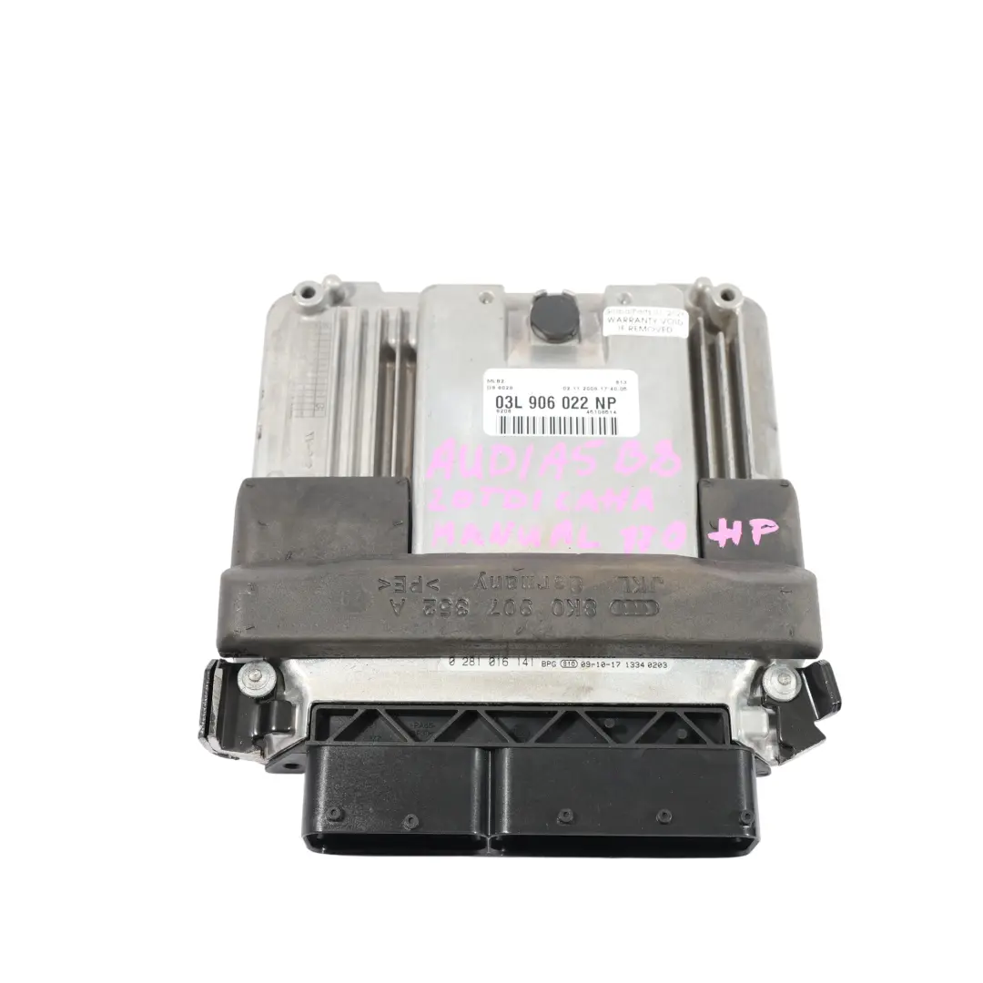 Audi A5 8T A4 B8 2.0 TDI CAHA 170CH Kit Calculateur Moteur Manuel - SKU 03L906022NP-2 - Numéro de pièce 03L906022NP