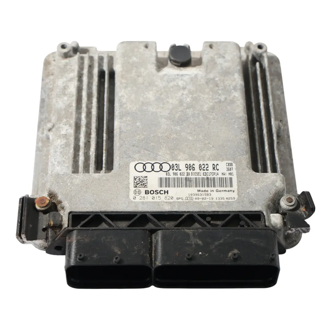 170CV CBBB Quattro ECU Control Motor Manual para Audi TT 8J 2.0 TDI con número de pieza 03L906022RC Audi TT 8J 2.0 TDI 170CV CBBB Quattro ECU Control Motor Manual - SKU 03L906022RC - Número de pieza 03L906022RC