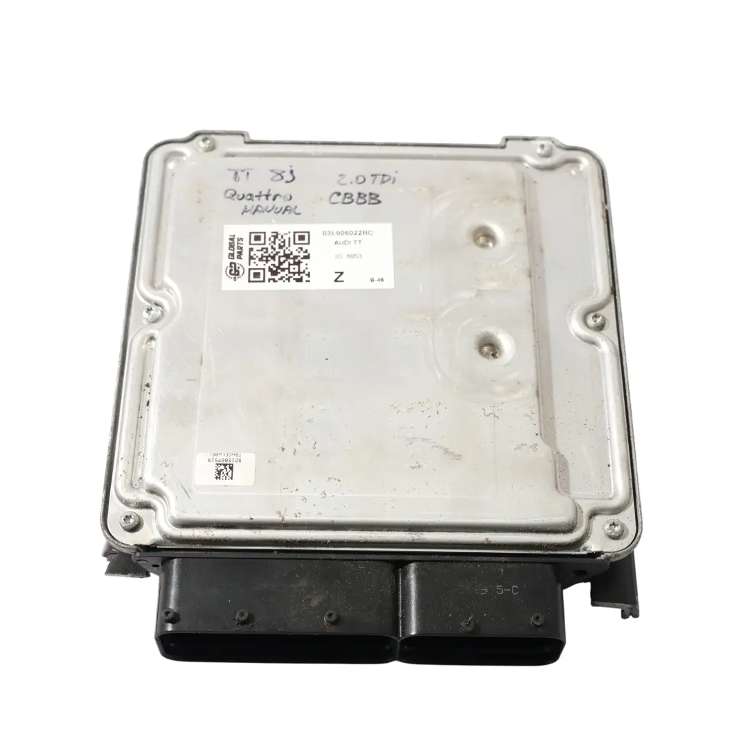170CV CBBB Quattro ECU Control Motor Manual para Audi TT 8J 2.0 TDI con número de pieza 03L906022RC Audi TT 8J 2.0 TDI 170CV CBBB Quattro ECU Control Motor Manual - SKU 03L906022RC - Número de pieza 03L906022RC