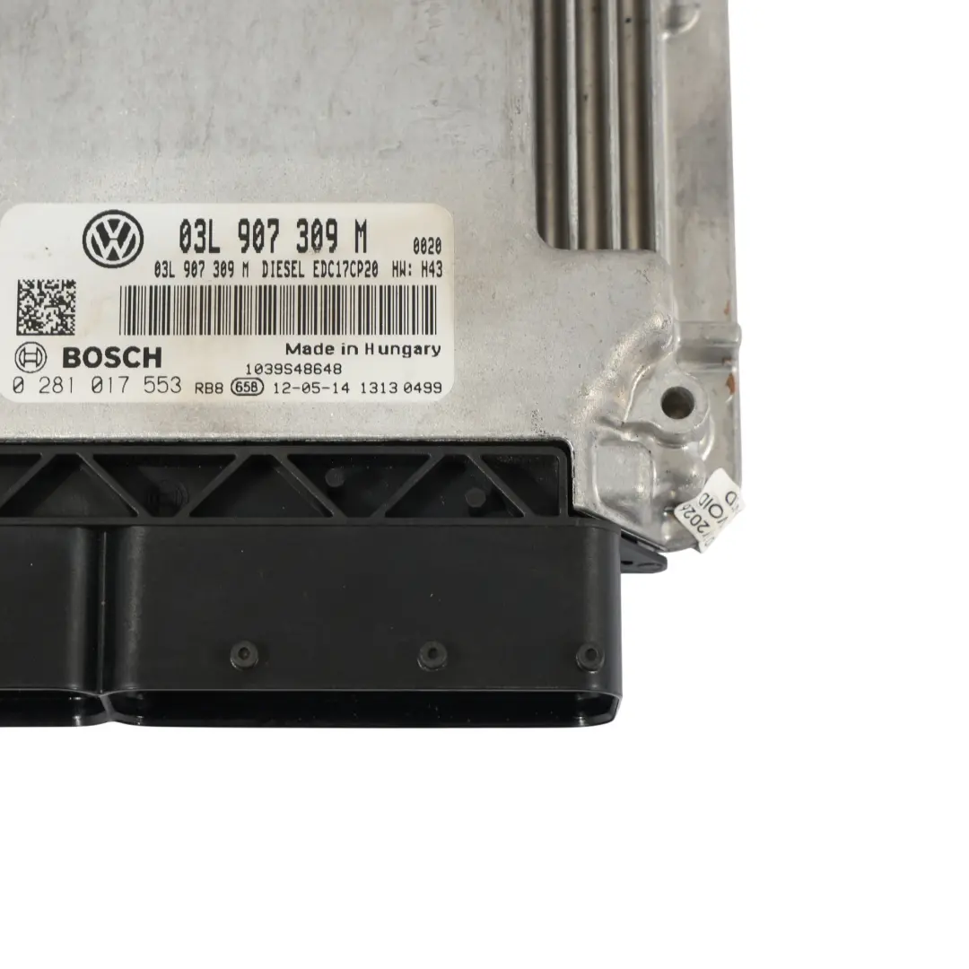 CAAB 102HP Engine Unit ECU Manual to Volkswagen Transporter T5 2.0 TDI with Part number 03L907309M Volkswagen Transporter T5 2.0 TDI CAAB 102HP Engine Unit ECU Manual - SKU 03L907309M - Part number 03L907309M
