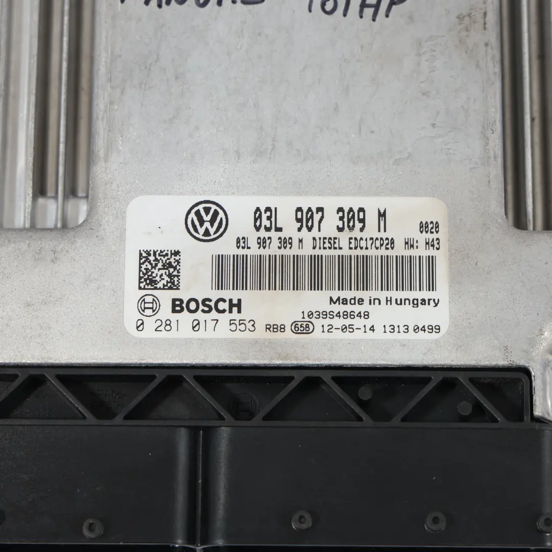 CAAB Moteur Calculateur 102Ch pour Volkswagen Transporter T5 2.0 TDI à propos du numéro de pièce 03L907309M Volkswagen Transporter T5 2.0 TDI CAAB Moteur Calculateur 102Ch - SKU 03L907309M - Numéro de pièce 03L907309M