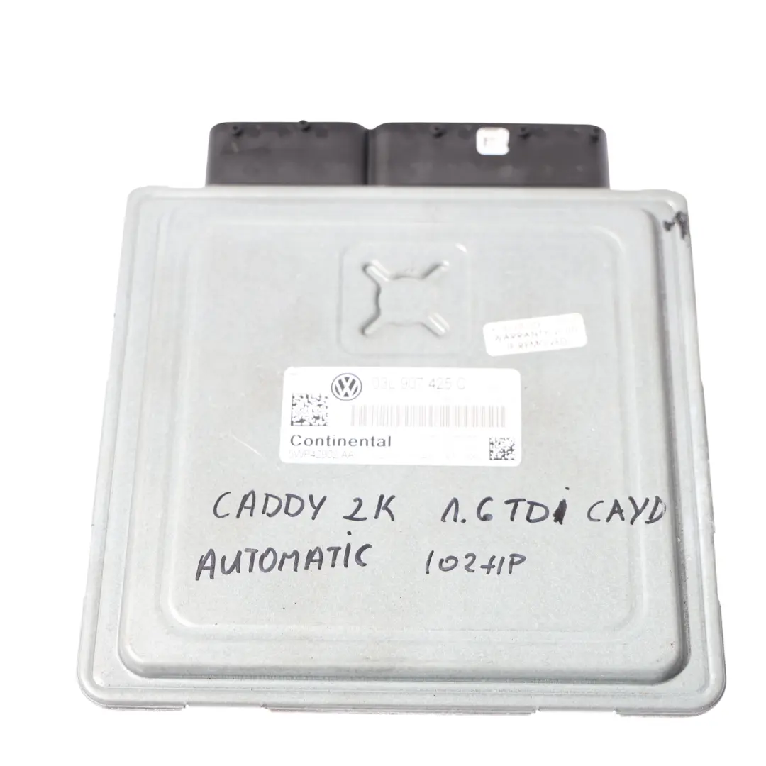 Volkswagen Caddy 2K Mk3 1.6 TDI CAYD 102HP Engine ECU Kit BCM + Key - SKU 03L907425C-1 - Part number 03L907425C