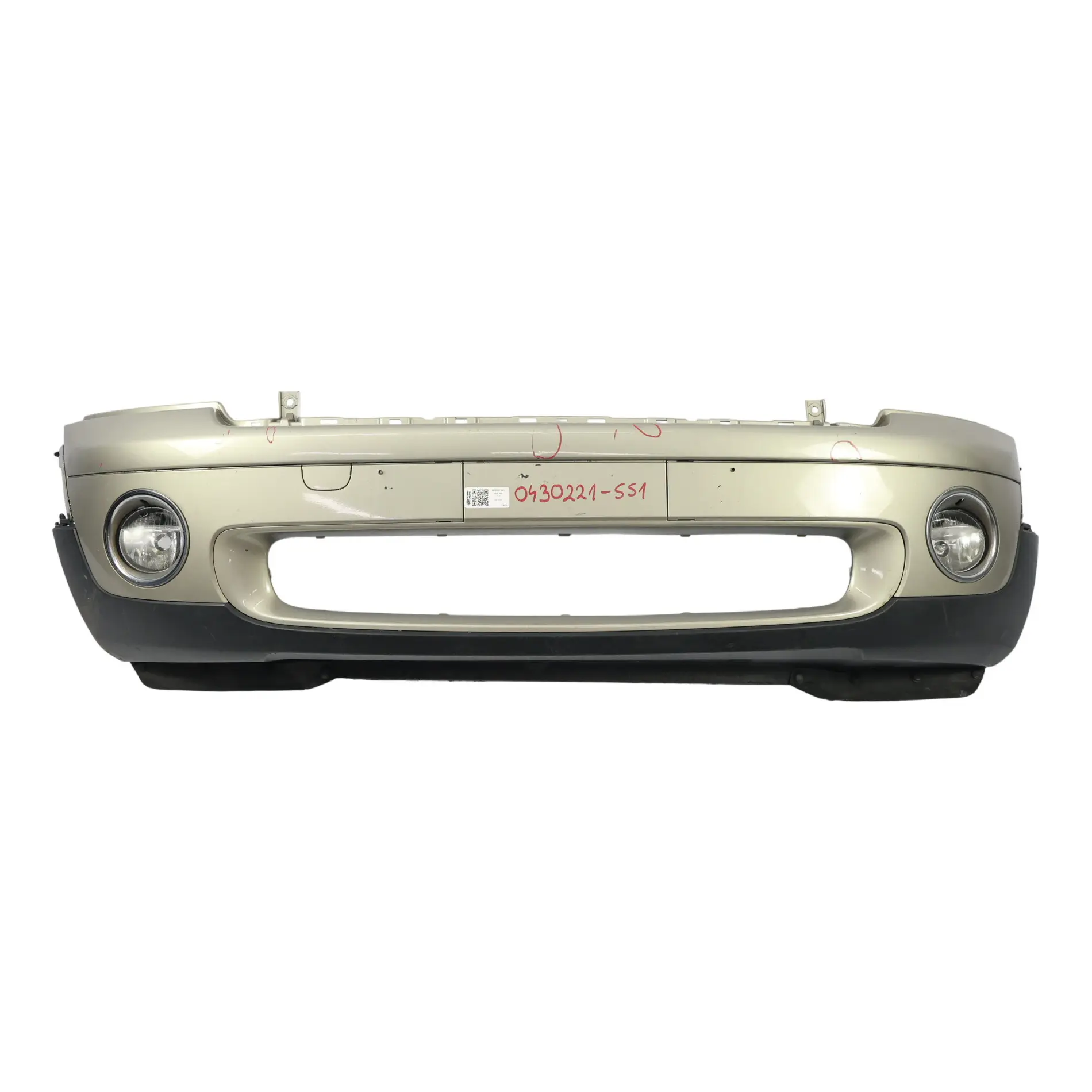 Mini R55 R56 Frontstoßstange Zierleiste Sparkling Silver Metallic - A60