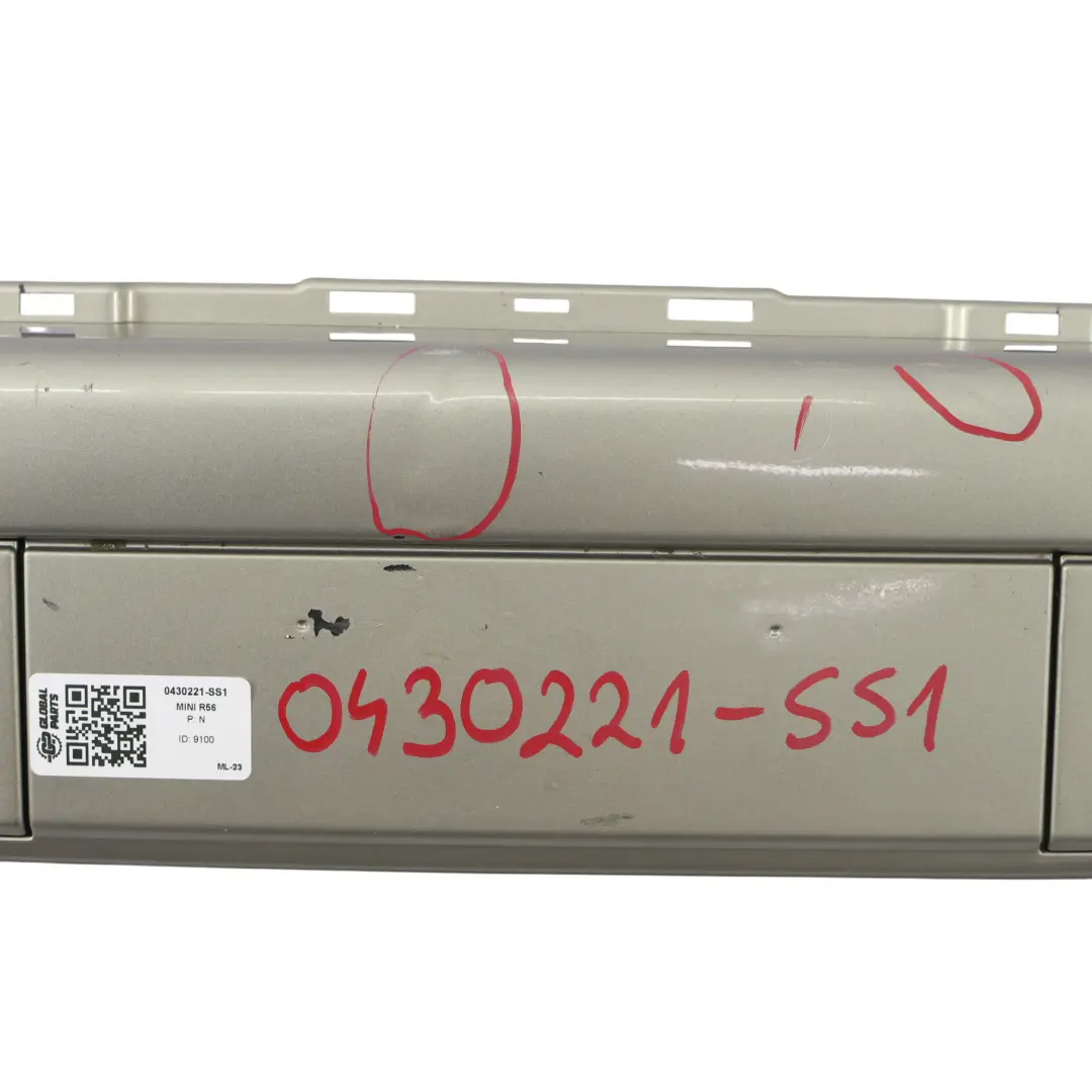 Mini R55 R56 Paraurti Anteriore Pannello Sparkling Silver Metallic A60 - SKU 0430221-SS1 - Numero di parte 0430221