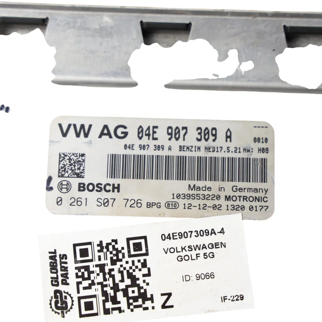 CJZB 86PS Motor Steuer Gerät Manuelles für Volkswagen Golf Mk7 1.2 TSI mit Teilenummer 04E907309A Volkswagen Golf Mk7 1.2 TSI CJZB 86PS Motor Steuer Gerät Manuelles - SKU 04E907309A-4 - Teilenummer 04E907309A