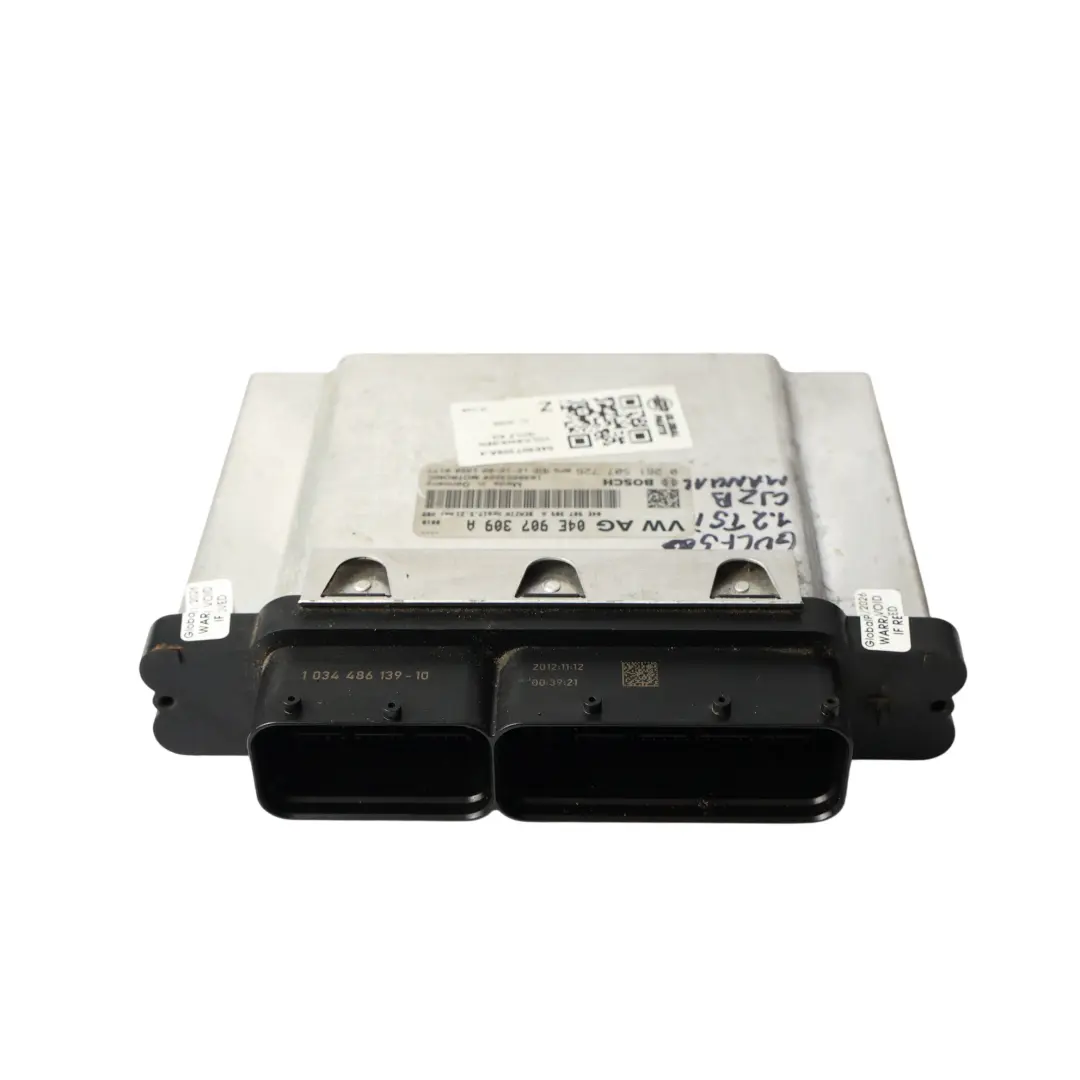 CJZB 86PS Motor Steuer Gerät Manuelles für Volkswagen Golf Mk7 1.2 TSI mit Teilenummer 04E907309A Volkswagen Golf Mk7 1.2 TSI CJZB 86PS Motor Steuer Gerät Manuelles - SKU 04E907309A-4 - Teilenummer 04E907309A