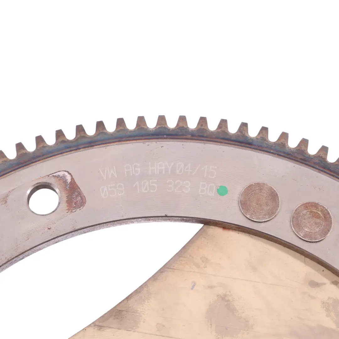 Audi Q7 4L 3.0 TDI CRCA Clutch Flywheel Ring Gear Ring End Plate - SKU 059105323BQ-1 - Part number 059105323BQ