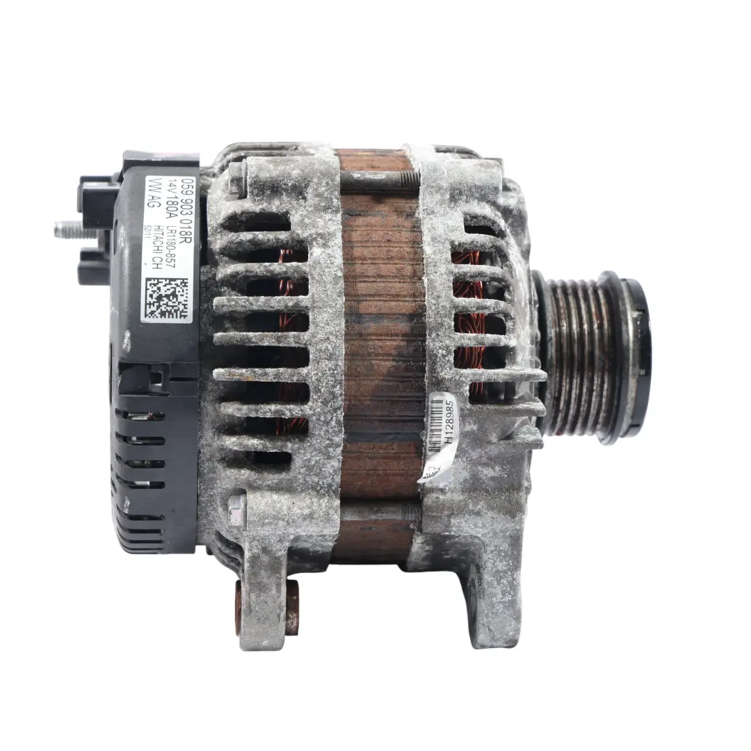 CLAA Lichtmaschine Generator Motoreinheit Hitachi für Audi A6 C7 3.0 TDI mit Teilenummer 059903018R Audi A6 C7 3.0 TDI CLAA Lichtmaschine Generator Motoreinheit Hitachi - SKU 059903018R-1 - Teilenummer 059903018R