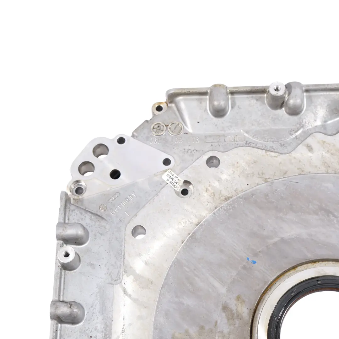 Sealing Flange Rear Engine Timing Cover to Audi S4 B8 A4 B8 S5 8T A6 C7 with Part number 06E103171BH Audi S4 B8 A4 B8 S5 8T A6 C7 Sealing Flange Rear Engine Timing Cover - SKU 06E103171BH - Part number 06E103171BH