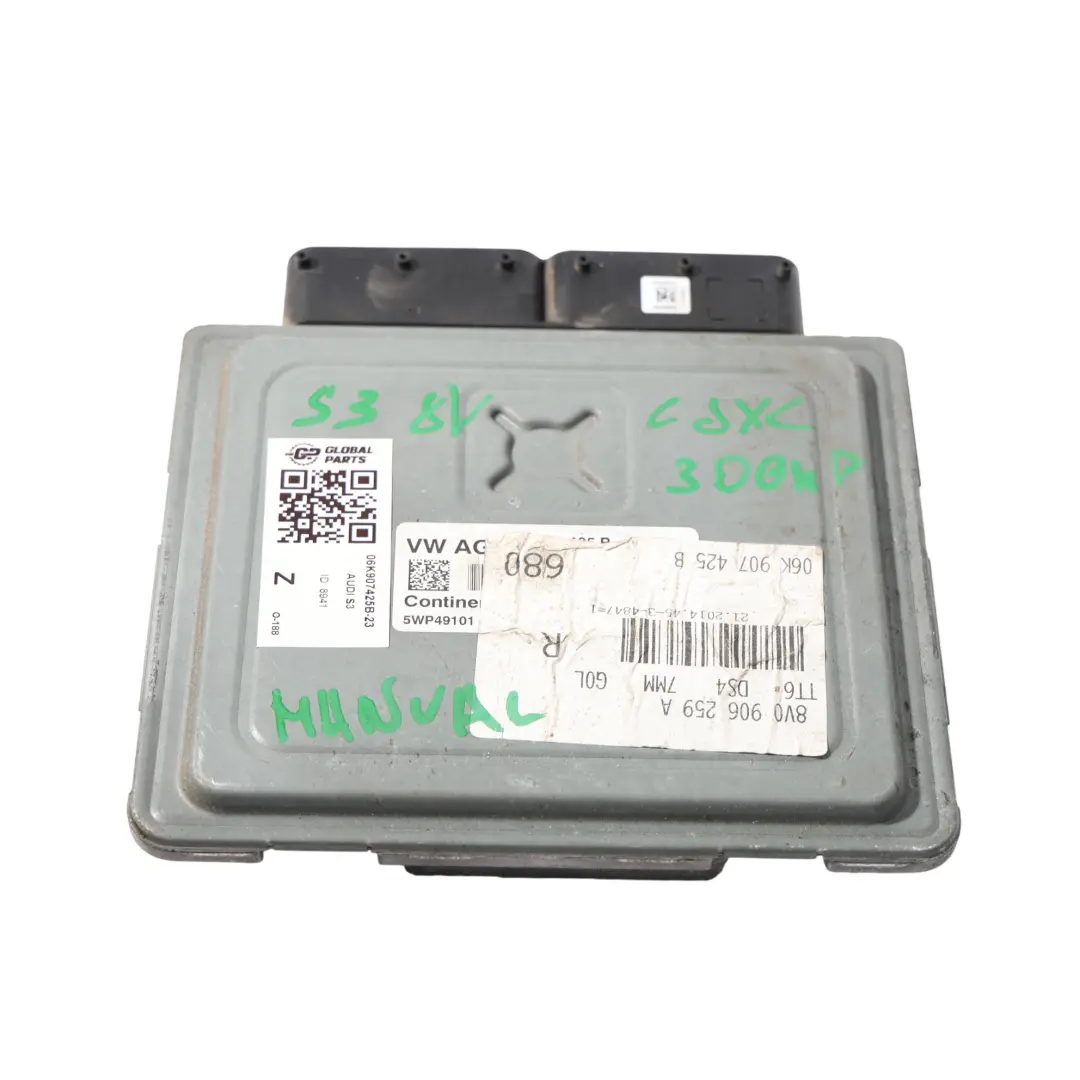 300CH CJXC Quattro Calculateur Moteur Manuel pour Audi S3 8V 2.0 TFSI à propos du numéro de pièce 06K907425B Audi S3 8V 2.0 TFSI 300CH CJXC Quattro Calculateur Moteur Manuel - SKU 06K907425B-23 - Numéro de pièce 06K907425B
