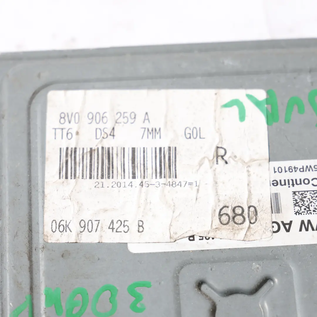 Audi S3 8V 2.0 TFSI 300HP CJXC Quattro Motor Steuer Gerät Manuelles - SKU 06K907425B-23 - Teilenummer 06K907425B