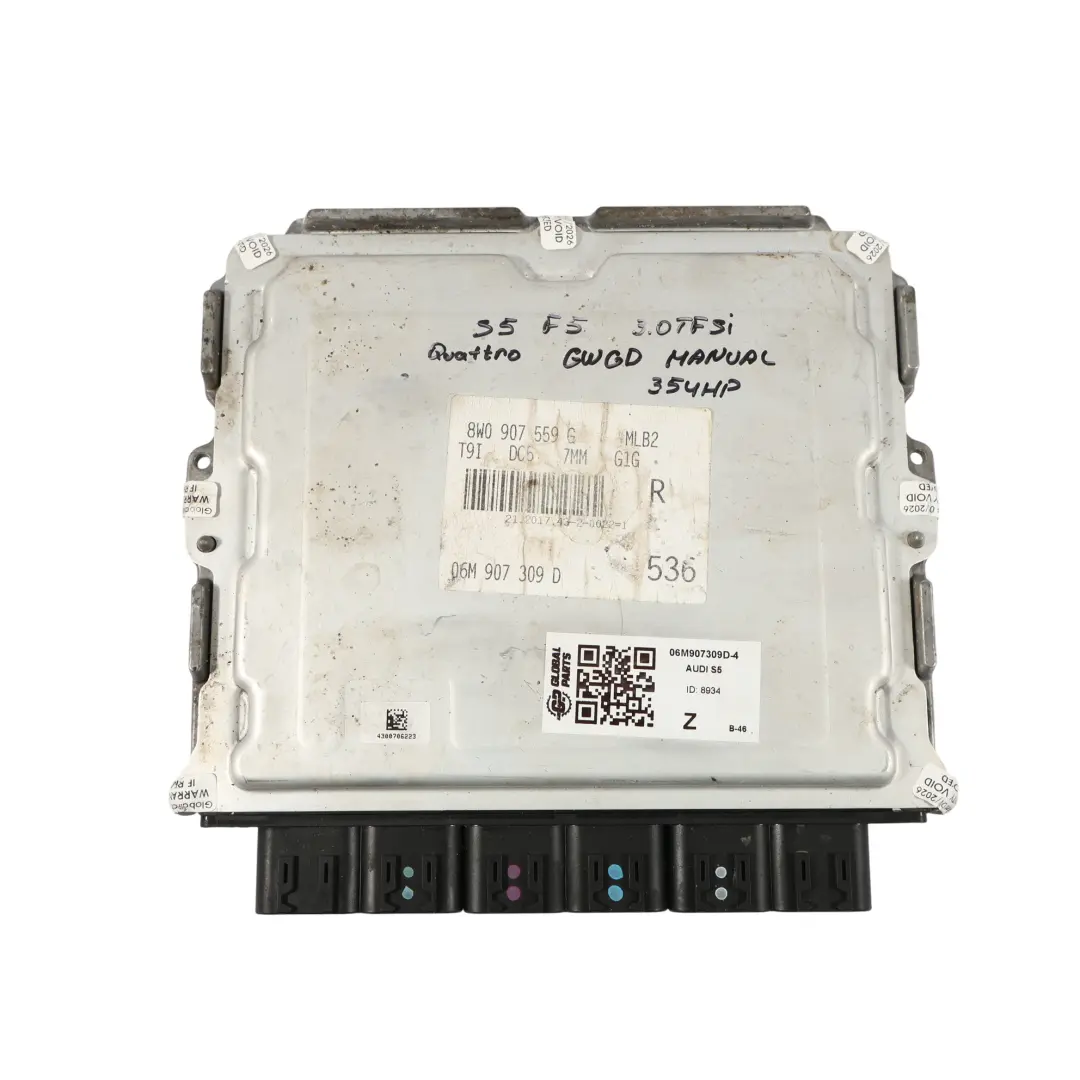 354HP CWGD Quattro Motore ECU Kit BCM + 2 Chiave per Audi S5 F5 3.0 TFSI con numero di parte 06M907309D Audi S5 F5 3.0 TFSI 354HP CWGD Quattro Motore ECU Kit BCM + 2 Chiave - SKU 06M907309D-4 - Numero di parte 06M907309D