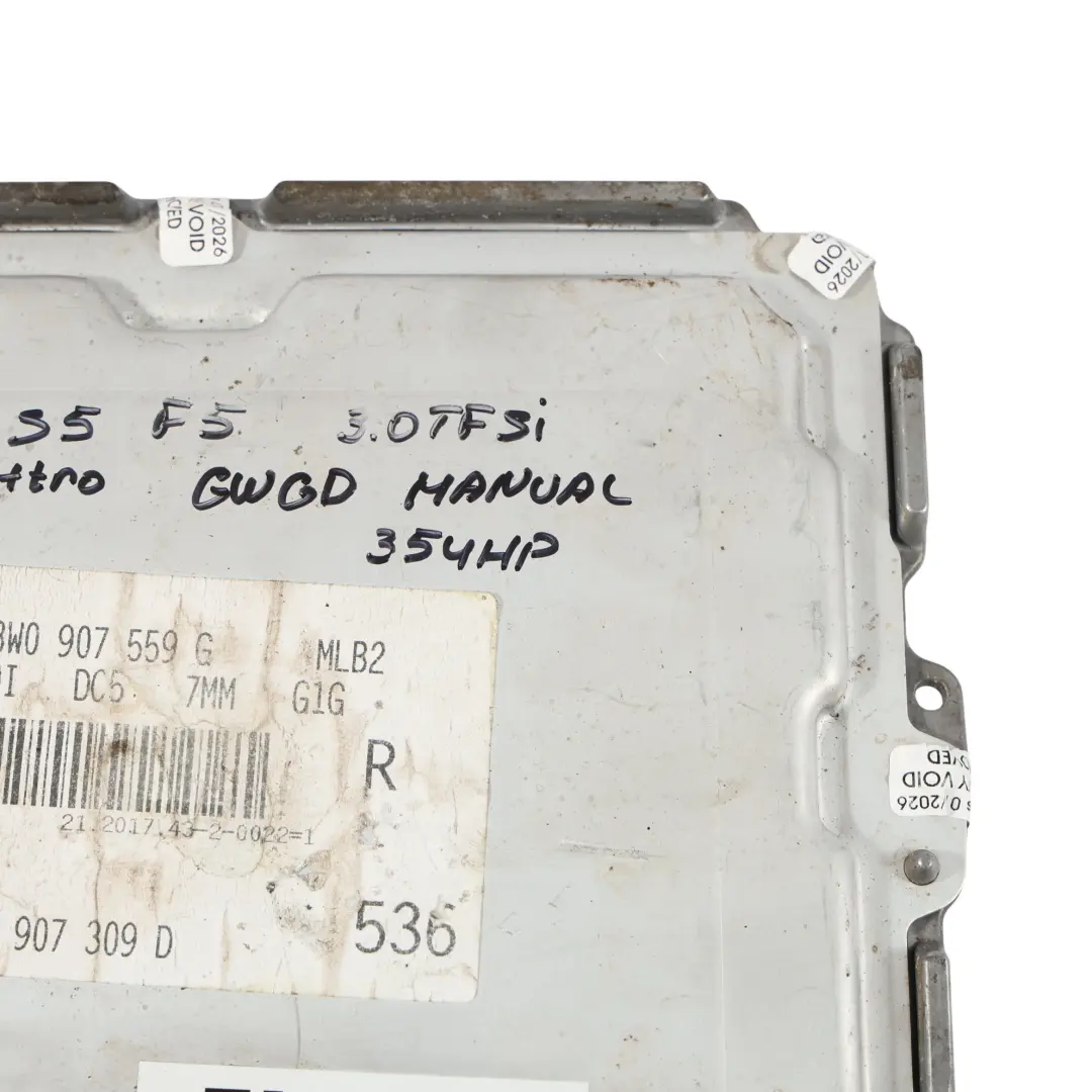 Audi S5 F5 3.0 TFSI 354HP CWGD Quattro Motor Kit ECU BCM + 2 Llave - SKU 06M907309D-4 - Número de pieza 06M907309D