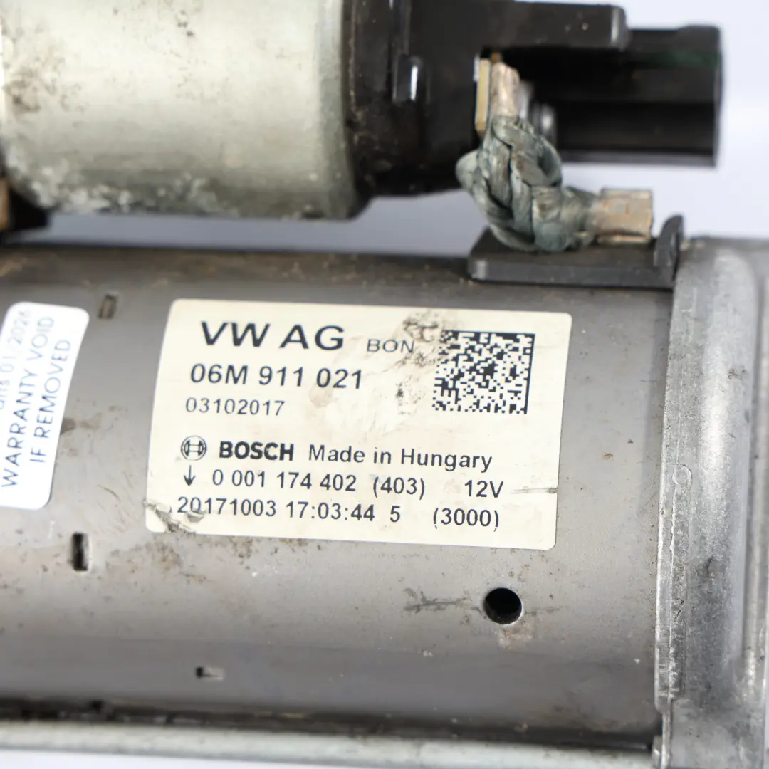 Motorino Di Avviamento Motore Bosch TFSI Benzina per Audi S4 B9 S5 F5 con numero di parte 06M911021 Audi S4 B9 S5 F5 Motorino Di Avviamento Motore Bosch TFSI Benzina - SKU 06M911021 - Numero di parte 06M911021