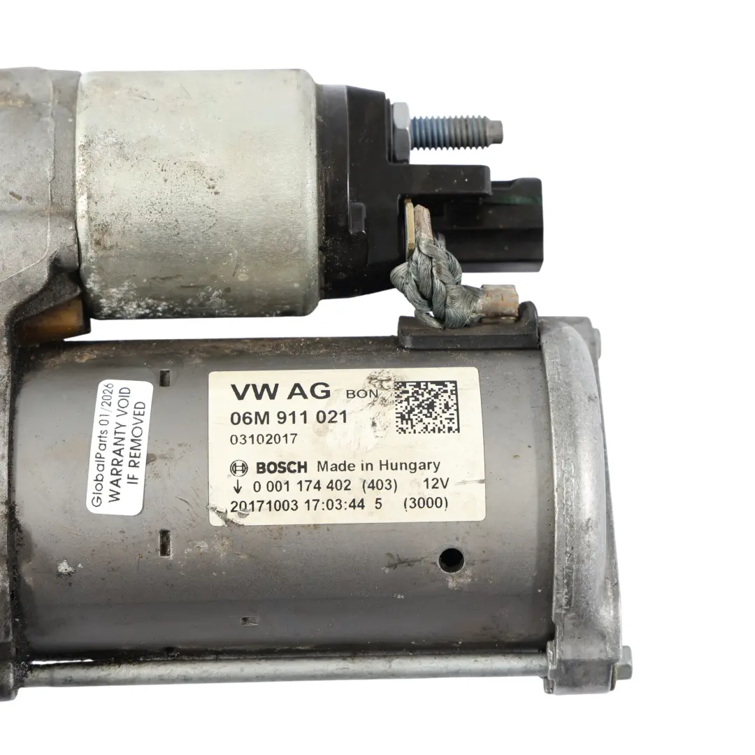 Motorino Di Avviamento Motore Bosch TFSI Benzina per Audi S4 B9 S5 F5 con numero di parte 06M911021 Audi S4 B9 S5 F5 Motorino Di Avviamento Motore Bosch TFSI Benzina - SKU 06M911021 - Numero di parte 06M911021