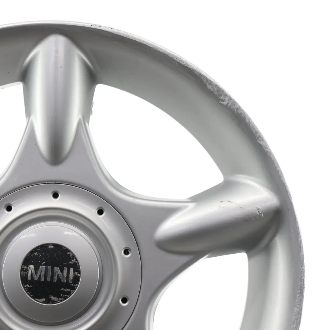 Alloy Rim 16" ET:48 6,5J 5-Spider Spoke 83 to Mini Cooper One R50 Wheel with Part number 1512348 Mini Cooper One R50 Wheel Alloy Rim 16" ET:48 6,5J 5-Spider Spoke 83 - SKU 1512348-6 - Part number 1512348