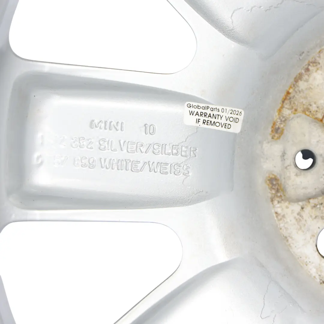 Mini Cooper R50 R55 R56 R57 Silber Alu Felge Felgen 17" ET:48 7J Spoke 85 - SKU 1512352-2 - Teilenummer 1512352