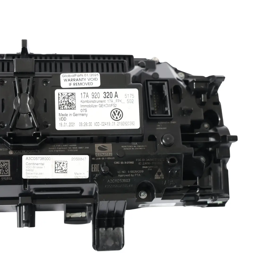 Instrument Cluster Speedometer Virtual Cockpit to Volkswagen T-Roc A11 with Part number 17A920320A Volkswagen T-Roc A11 Instrument Cluster Speedometer Virtual Cockpit - SKU RHD-17A920320A - Part number 17A920320A