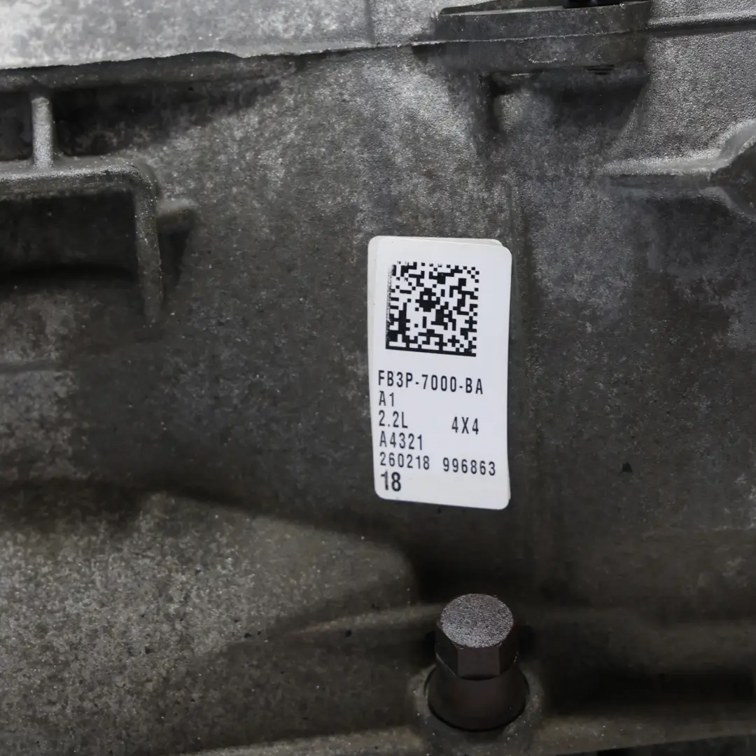 Ford Ranger Mk1 2.2 TDCI 4X4 Automatic Gearbox 6R80 FB3P-7000-BA WARRANTY - SKU 1886233 - Part number 1886233