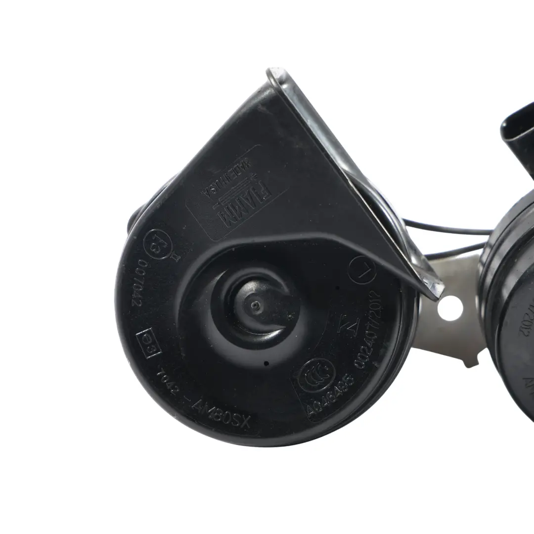 Mk6 Horn Signal Fanfare Assembly Set FR3T-13A803-DA to Ford Mustang GT with Part number 1908657 Ford Mustang GT Mk6 Horn Signal Fanfare Assembly Set FR3T-13A803-DA - SKU 1908657 - Part number 1908657