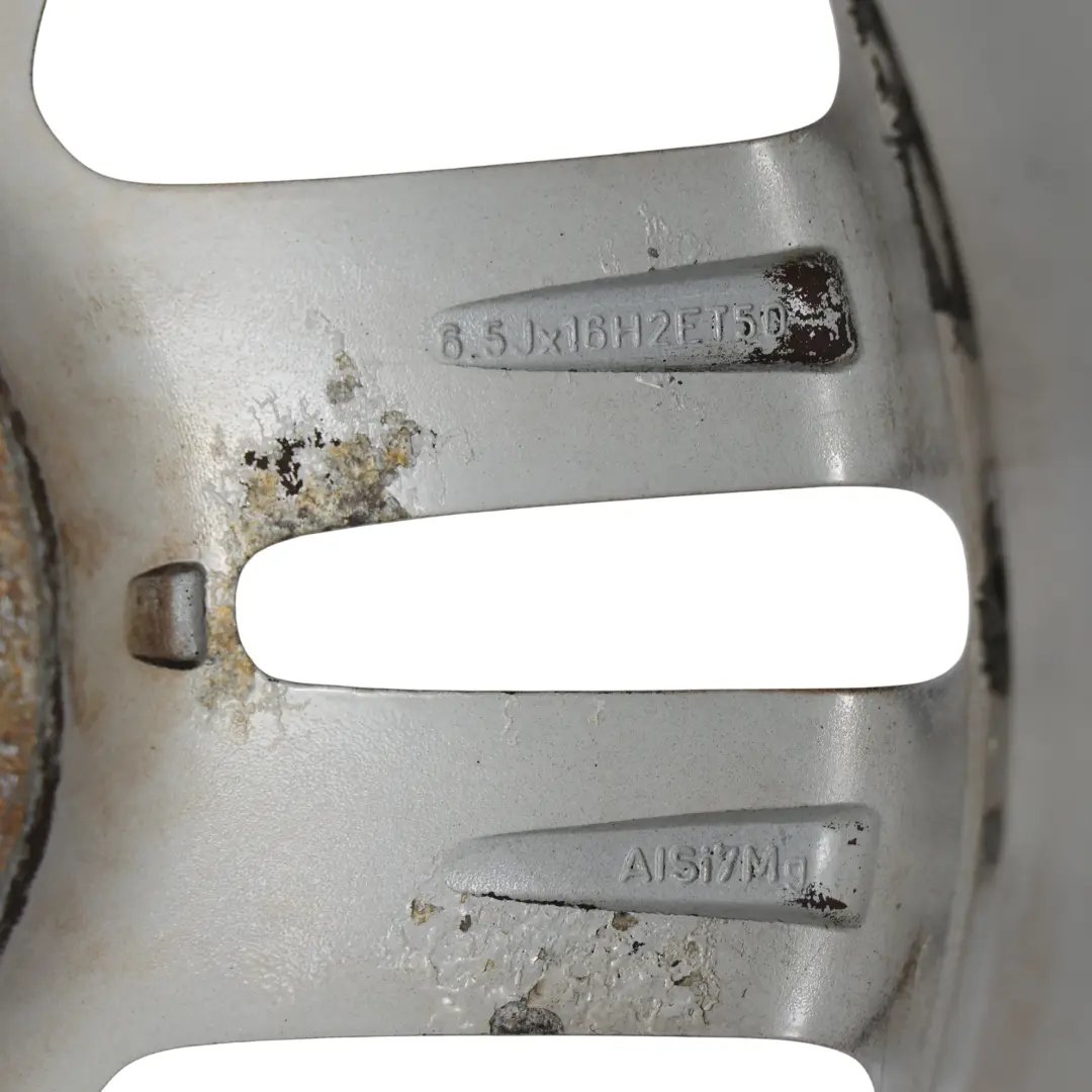 Volkswagen Golf Mk5 Silver Wheel Alloy Rim 16" 6.5J ET:50 - SKU 1K0601025AJ-1 - Part number 1K0601025AJ